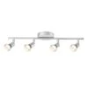 Globe Electric Payton 4-Light Matte Silver Adjustable Track Lighting Kit -Lamp Parts silver globe electric track lighting kits 58932 64 1000