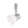Silver Flex LED Track Head Lighting With Frosted Glass -Lamp Parts silver hampton bay track lighting heads 17191l sv 64 1000