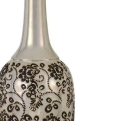 HomeRoots 30 In. Silver Metal 2-Light Bedside Table Lamps With White Globe Shade (Set Of 2) -Lamp Parts silver homeroots table lamps 2000476144 c3 1000