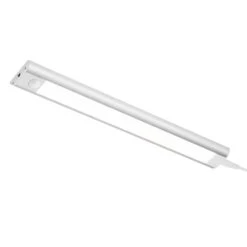 12 In. Plug-In Silver Integrated LED Under Cabinet Light With Motion Sensor, 375-Lumens, 3000K Warm White -Lamp Parts silver maxxima under cabinet bar lights msl 12550w c3 1000