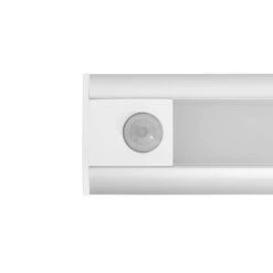 12 In. Plug-In Silver Integrated LED Under Cabinet Light With Motion Sensor, 375-Lumens, 3000K Warm White -Lamp Parts silver maxxima under cabinet bar lights msl 12550w fa 1000