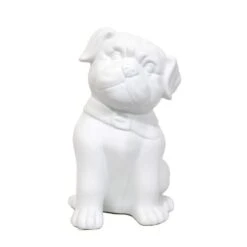 Animal Love 10.53 In. Porcelain Puppy Dog Shaped Animal Table Lamp -Lamp Parts simple designs novelty lights lt3212 wht 4f 1000