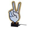 10 .5 In. Peace Sign Mirrored Neon Led Light -Lamp Parts simplee adesso novelty lights af44468vi 64 1000
