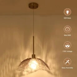 60 -Watt 1-Light Smoke Gray Pendant Light With Glass Shade, Hanging Vintage Ceiling Light Fixture -Lamp Parts smoke gray adsensty pendant lights hd 1 brsg d7005 1d 1000