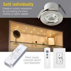 Mini-Recessed LED Puck Light Soft-Bright White (3000K) -Lamp Parts soft white 3000k armacost lighting puck lights 211125 c3 1000