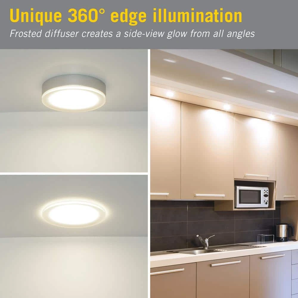 EdgeVue Under Cabinet LED Puck Light 3000K 6 EdgeVue Under Cabinet LED Puck Light 3000K - Image 4