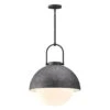 Harper 16 In. 1 Light 60-Watt Steel Shade/Opal Matte Glass Pendant Light -Lamp Parts steel shade opal matte glass alora mood pendant lights pd507216slop 64 1000