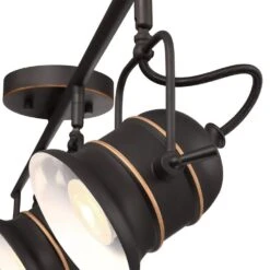 Westinghouse Boswell 3 Ft. 4-Light Oil-Rubbed Bronze With Highlights Track Light Kit -Lamp Parts steel westinghouse track lighting kits 6116800 1f 1000