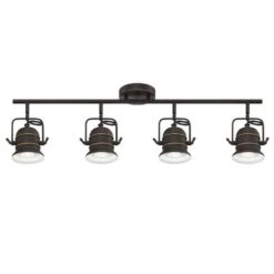 Westinghouse Boswell 3 Ft. 4-Light Oil-Rubbed Bronze With Highlights Track Light Kit
