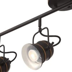 Westinghouse Boswell 3 Ft. 4-Light Oil-Rubbed Bronze With Highlights Track Light Kit -Lamp Parts steel westinghouse track lighting kits 6116800 fa 1000