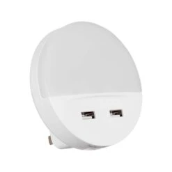 Sylvania Dual USB Dusk To Dawn LED Night Light -Lamp Parts sylvania night lights 60143 44 1000