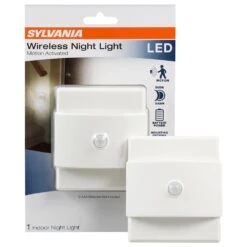 Sylvania Wireless Motion Activated LED Night Light (3-Pack) -Lamp Parts sylvania night lights 61905 c3 1000