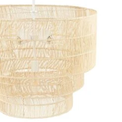 Sessions 5-Light Brown Tiered Rattan Pendant -Lamp Parts tan hampton bay pendant lights hdp98944rat a0 1000