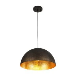 PCover 1-Light 15.7 In.W Texture Black Modern Farmhouse Industrial Metal Dome Pendant Light For Kitchen 24 PCover 1-Light 15.7 In.W Texture Black Modern Farmhouse Industrial Metal Dome Pendant Light For Kitchen -Lamp Parts texture black huoku pendant lights pd1064741 1f 1000