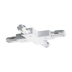 White Single Circuit Track Lighting X Track Lighting Connector