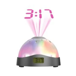 LED ColorClock Projection Night Light