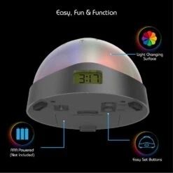 LED ColorClock Projection Night Light -Lamp Parts tzumi night lights 6999hd c3 1000