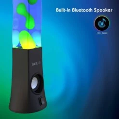 Aura 16.9 In. Black ColorFlow Integrated LED Lava Lamp Speaker 17 Aura 16.9 In. Black ColorFlow Integrated LED Lava Lamp Speaker -Lamp Parts tzumi novelty lights 5756hd 76 1000
