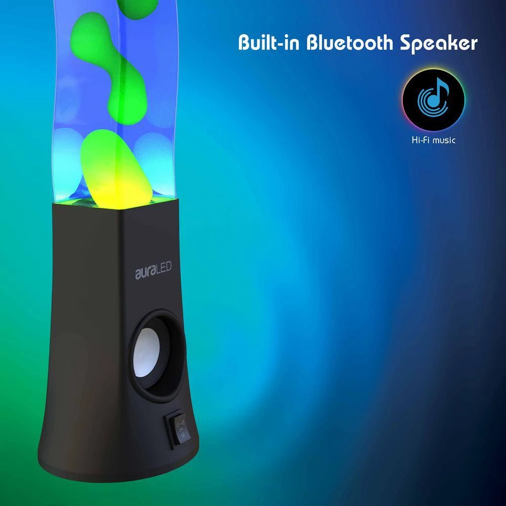 Aura 16.9 In. Black ColorFlow Integrated LED Lava Lamp Speaker 10 Aura 16.9 In. Black ColorFlow Integrated LED Lava Lamp Speaker - Image 8
