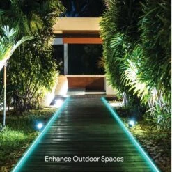 Aura LED 60-Watt Equivalent Smart Integrated LED Outdoor/Indoor 16 Ft. Plug-In Wi-Fi Enabled Color Changing Rope Light -Lamp Parts tzumi rope lights 8862hd 1f 1000