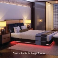 Aura LED 60-Watt Equivalent Smart Integrated LED Outdoor/Indoor 16 Ft. Plug-In Wi-Fi Enabled Color Changing Rope Light -Lamp Parts tzumi rope lights 8862hd 76 1000