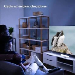 Aura LED Black 9.8 In. Multi-Color Light Bar Lamp With Remote -Lamp Parts tzumi tv and gaming lights 7666hd 44 1000