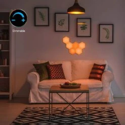 Aura LED Hex Glow Battery Operated Light (6-Pack) -Lamp Parts tzumi wall light panels 8970hd 4f 1000