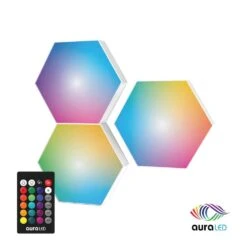 Aura LED Hex Glow Battery Operated (3-Pack)