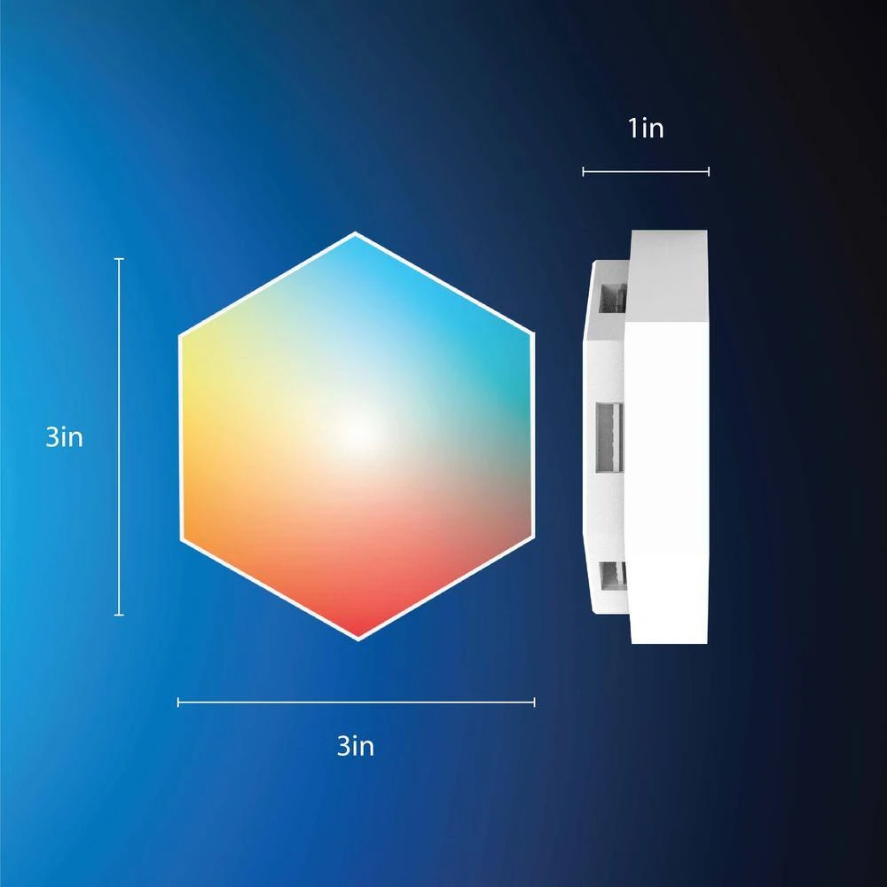 Aura LED Hex Glow Battery Operated (3-Pack) 4 Aura LED Hex Glow Battery Operated (3-Pack) - Image 2