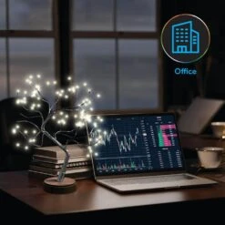 Aura LED GloTree Tabletop Tree Light -Lamp Parts tzumi wall light panels 9004hd 4f 1000