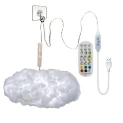 Aura LED Hanging Cloud Wall Light