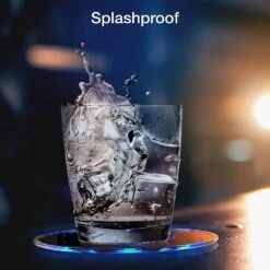 Aura Circular LED Lighted Coasters (4-Pack) 14 Aura Circular LED Lighted Coasters (4-Pack) -Lamp Parts tzumi wall light panels 9426hd fa 1000