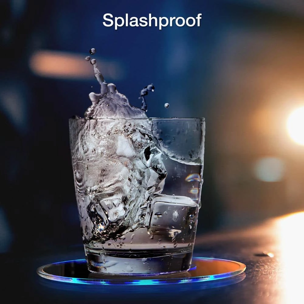 Aura Circular LED Lighted Coasters (4-Pack) 8 Aura Circular LED Lighted Coasters (4-Pack) - Image 6