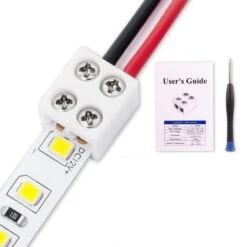 LED Strip Connectors 2-Pin 8mm Solderless, Easy-to-Install, Solid Connection For LED Strips (20-Pc) 12 LED Strip Connectors 2-Pin 8mm Solderless, Easy-to-Install, Solid Connection For LED Strips (20-Pc) -Lamp Parts under cabinet lighting accessories 27isa17359 c3 1000
