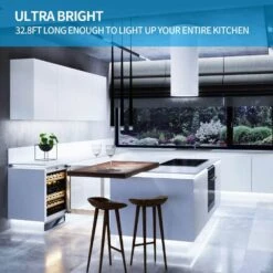 LED Strip Lights White Dimmable Flexible Rope Light Kit With 12V ETL Power Supply, Adhesive Clips -Lamp Parts under cabinet lighting accessories 27isa17362 4f 1000