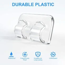 Outdoor Series Clear LED Light Hanging Clips With Waterproof Adhesive Strips - 26-Pack For Christmas And Patio Lighting 14 Outdoor Series Clear LED Light Hanging Clips With Waterproof Adhesive Strips - 26-Pack For Christmas And Patio Lighting -Lamp Parts under cabinet lighting accessories 27isa17367 1f 1000