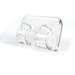 Outdoor Series Clear LED Light Hanging Clips With Waterproof Adhesive Strips - 26-Pack For Christmas And Patio Lighting