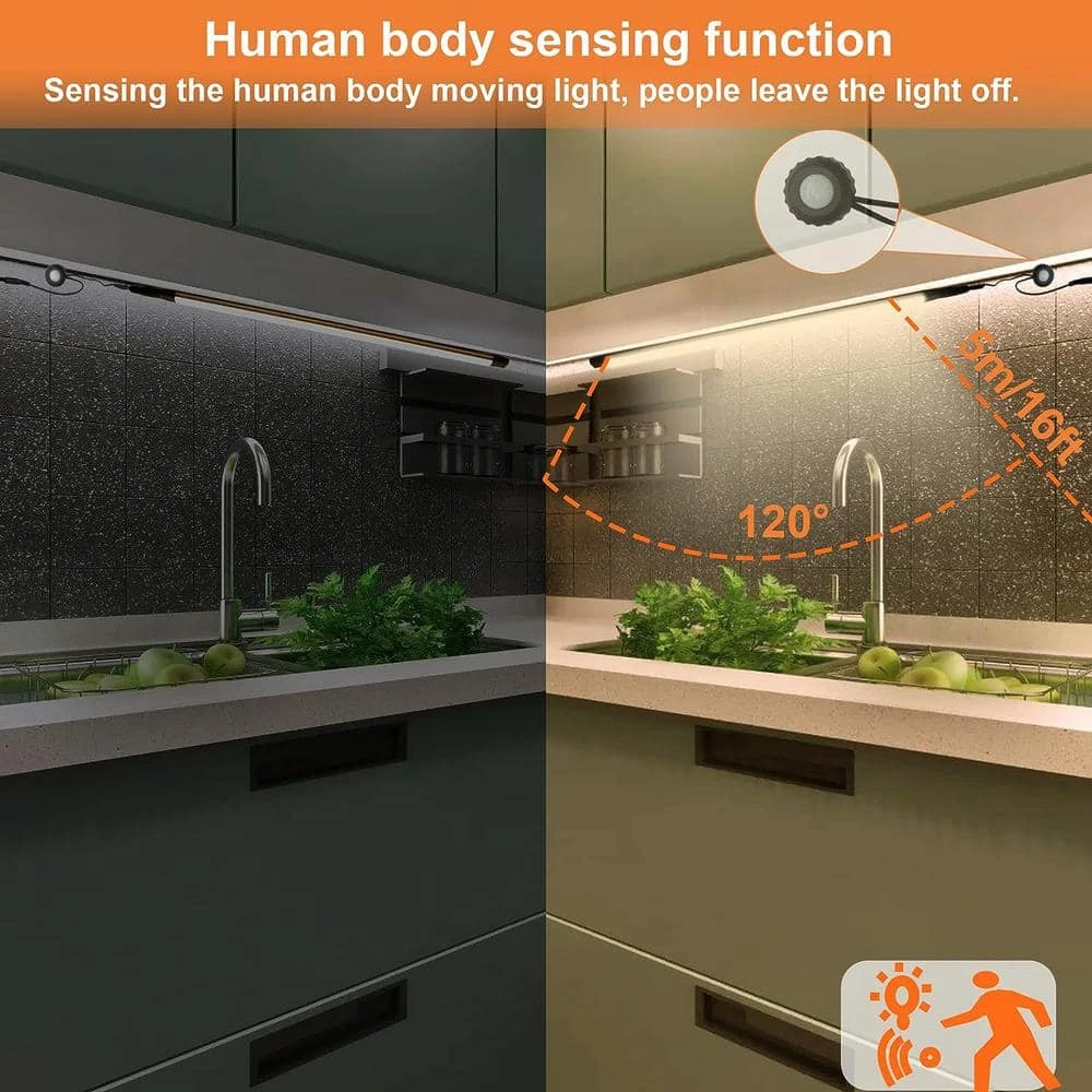 LED Lights Kit With Motion Sensor And Remote Control(Cold, Grey) 6 LED Lights Kit With Motion Sensor And Remote Control(Cold, Grey) - Image 4