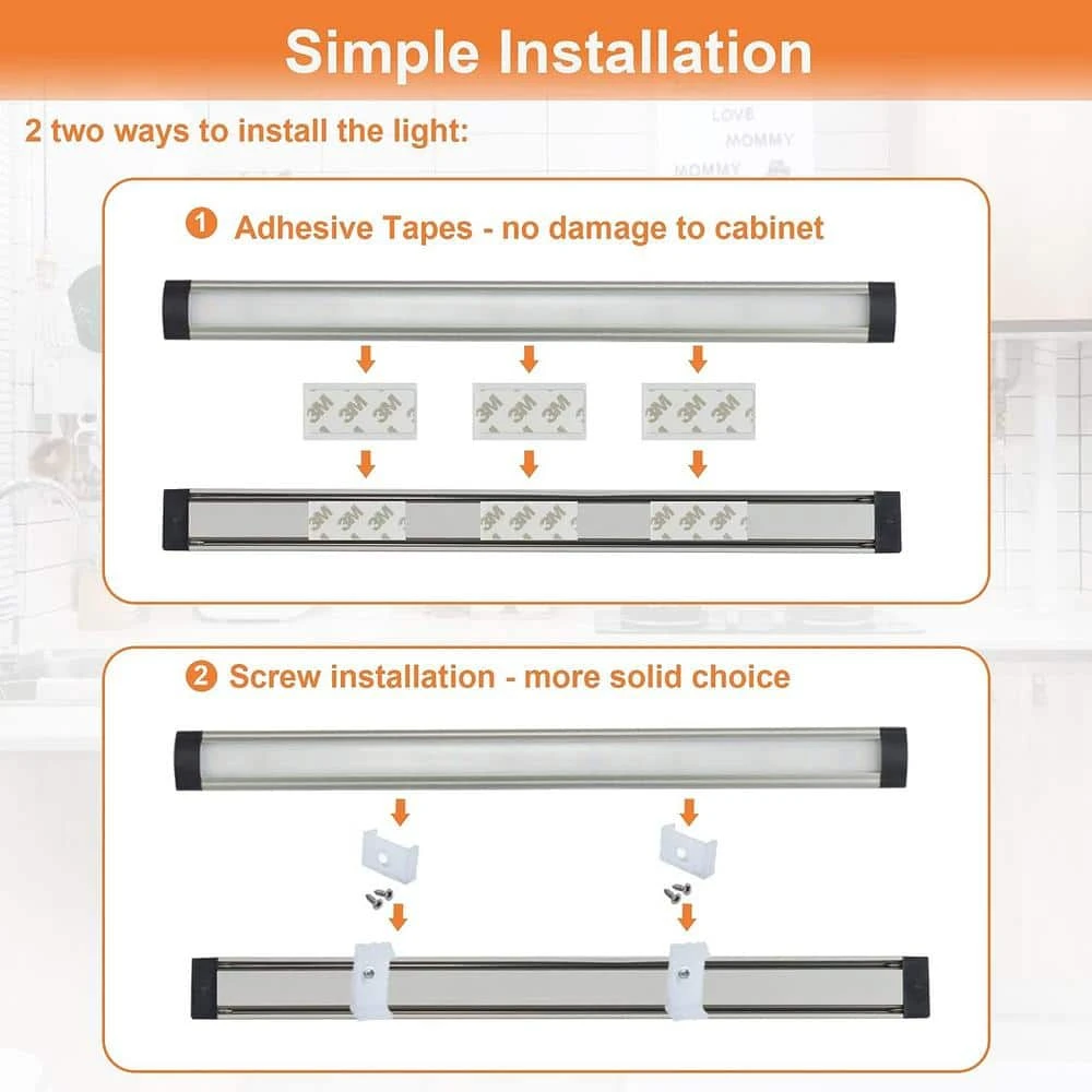 LED Lights Kit With Motion Sensor And Remote Control(Cold, Grey) 8 LED Lights Kit With Motion Sensor And Remote Control(Cold, Grey) - Image 6