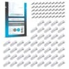 Lightstrip Mounting Clip For Philips HUE Lightstrip - 50-Pack, Transparent, Strong, Removable - Includes Wood Screws -Lamp Parts under cabinet lighting accessories hue aus lightstripclip c50a 64 1000