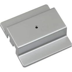 Silver Gray Floating Canopy/Floating Connector For 120-Volt 1-Circuit/1-Neutral Track Systems
