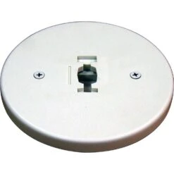 White Monopoint Canopy For Compatible Volume Lighting Track Heads