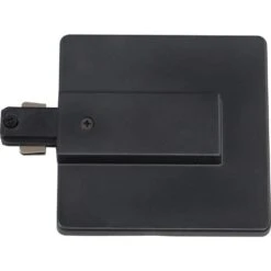 Black Live End J-Box Feed/Live End Connector For 120-Volt 2-Circuit/1-Neutral Track Systems