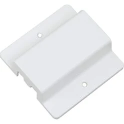 White Floating Canopy/Floating Connector For 120-Volt 2-Circuit/1-Neutral Track Systems
