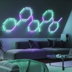 Lines 60 Degrees Expansion Pack - Multicolor Light Bars (3 Light Bars) Smarter Kit Required -Lamp Parts wall light panels nl59 e 0001lw 3pk 1d 1000