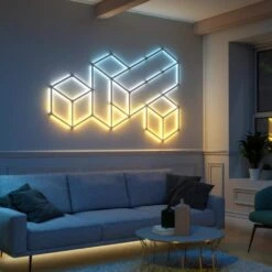 Lines 60 Degrees Expansion Pack - Multicolor Light Bars (3 Light Bars) Smarter Kit Required -Lamp Parts wall light panels nl59 e 0001lw 3pk 1f 1000