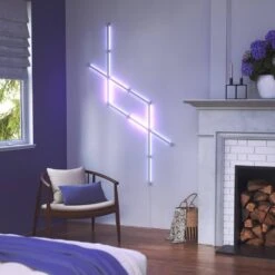 Lines 60 Degrees Expansion Pack - Multicolor Light Bars (3 Light Bars) Smarter Kit Required -Lamp Parts wall light panels nl59 e 0001lw 3pk 40 1000