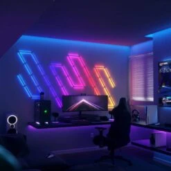 Lines 60 Degrees Expansion Pack - Multicolor Light Bars (3 Light Bars) Smarter Kit Required -Lamp Parts wall light panels nl59 e 0001lw 3pk 66 1000