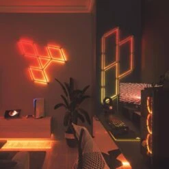 Lines 60 Degrees Expansion Pack - Multicolor Light Bars (3 Light Bars) Smarter Kit Required -Lamp Parts wall light panels nl59 e 0001lw 3pk a0 1000