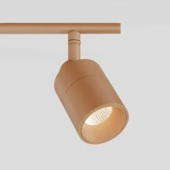 Shura Warm Brown Integrated LED Fixed Track Light Rotatable Cylinder Heads 3 Ft. Track Lighting Kit 3000 K 2240 Lumens -Lamp Parts warm brown 3000k vidalite track lighting kits ce1060082 4f 1000